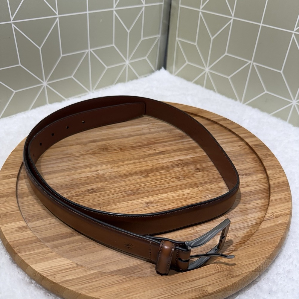 Penguin men's belt brown bonded leather sz. 40